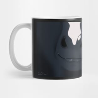 Black Stripe Horse Face Mug